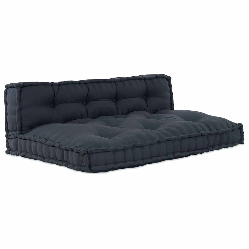 vidaXL Poduszka do sofy paletowej 2 pcs antracytowy 120 x 80 x 38 cm