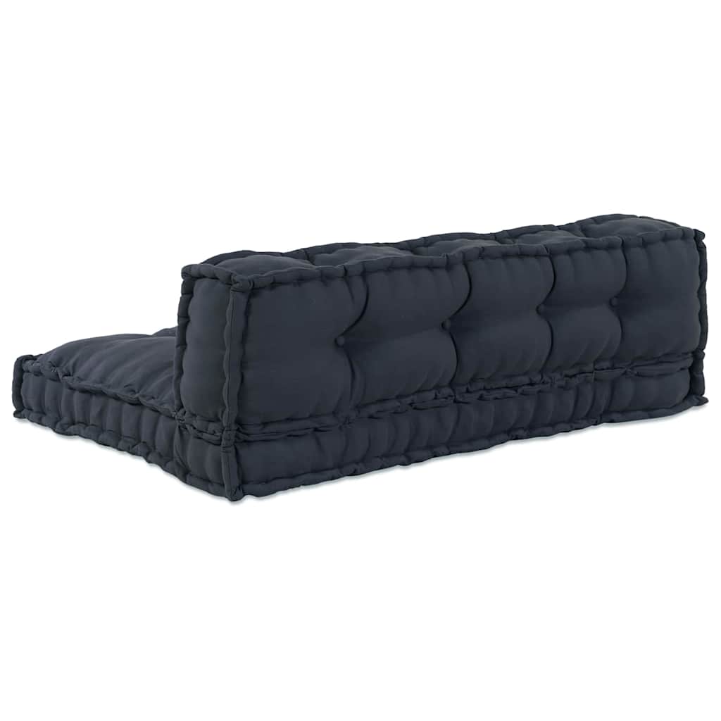 vidaXL Poduszka do sofy paletowej 2 pcs antracytowy 120 x 80 x 38 cm