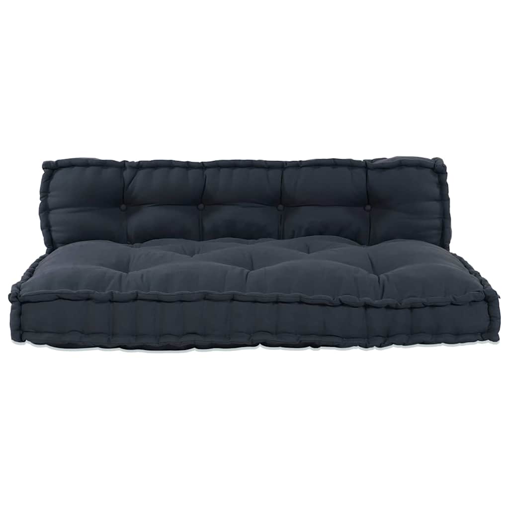 vidaXL Poduszka do sofy paletowej 2 pcs antracytowy 120 x 80 x 38 cm