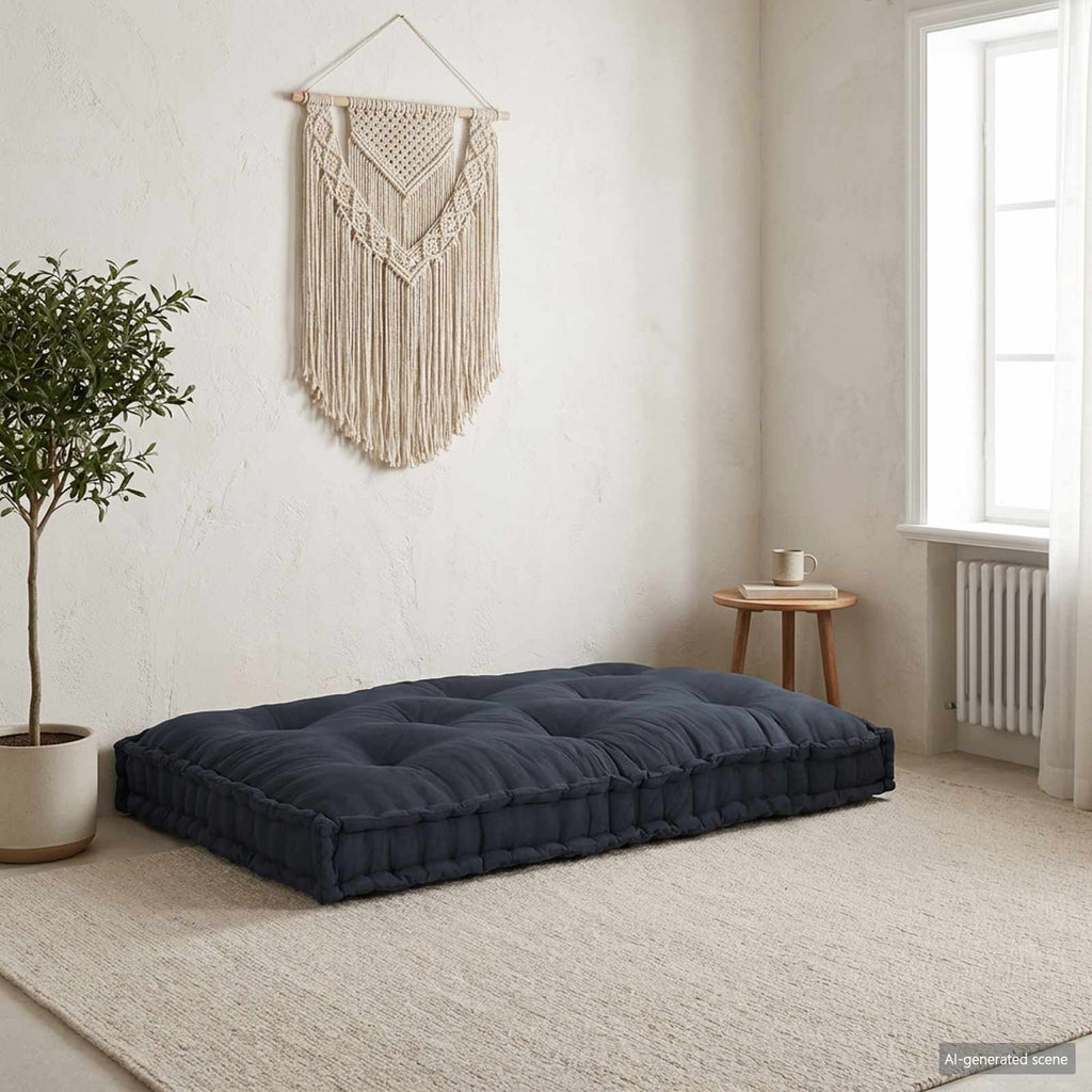 vidaXL Poduszka do sofy paletowej antracytowy 120 x 80 x 12 cm tkanina