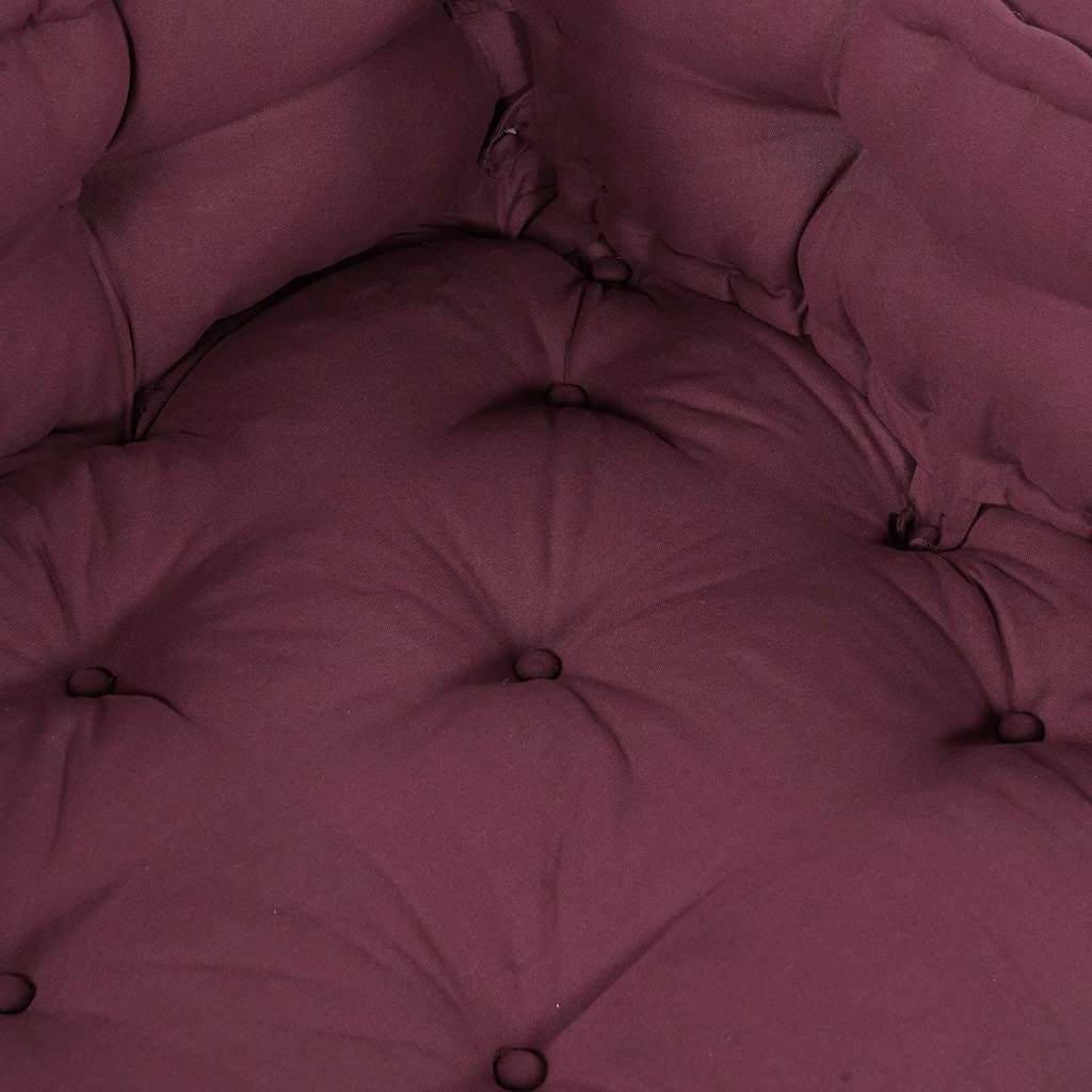 vidaXL Poduszka do sofy paletowej 3 pcs Bordowy 120 x 80 x 38 cm