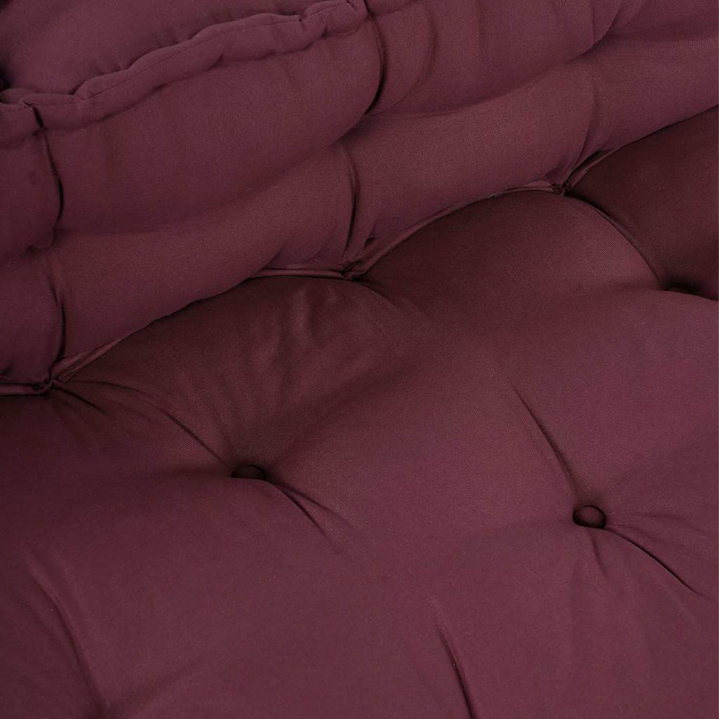 vidaXL Poduszka do sofy paletowej 2 pcs Bordowy 120 x 80 x 38 cm