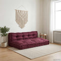 vidaXL Poduszka do sofy paletowej 2 pcs Bordowy 120 x 80 x 38 cm