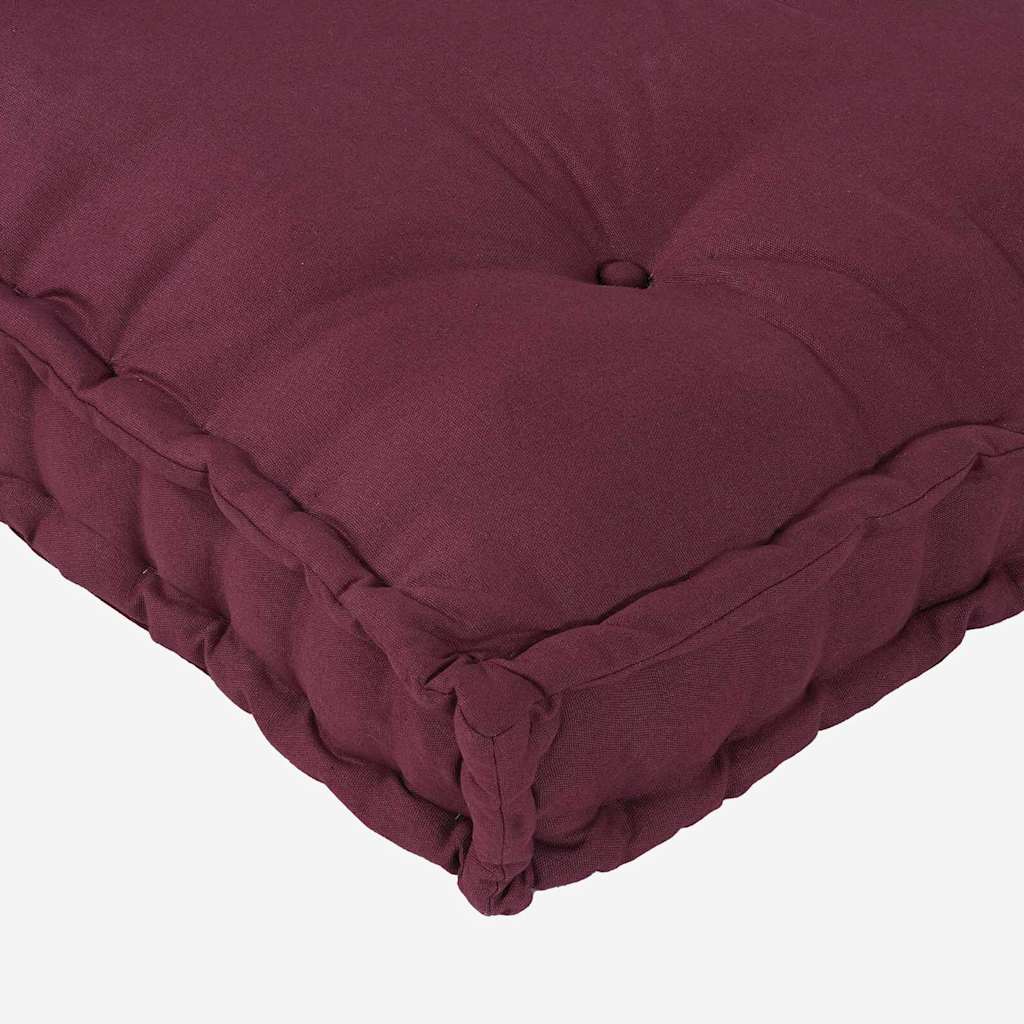vidaXL Poduszka do sofy paletowej Bordowy 120 x 80 x 12 cm tkanina