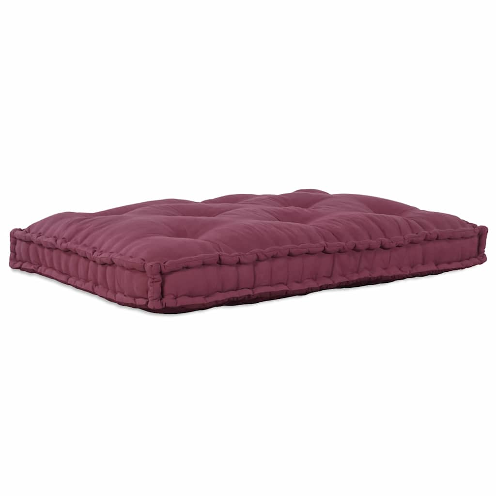 vidaXL Poduszka do sofy paletowej Bordowy 120 x 80 x 12 cm tkanina