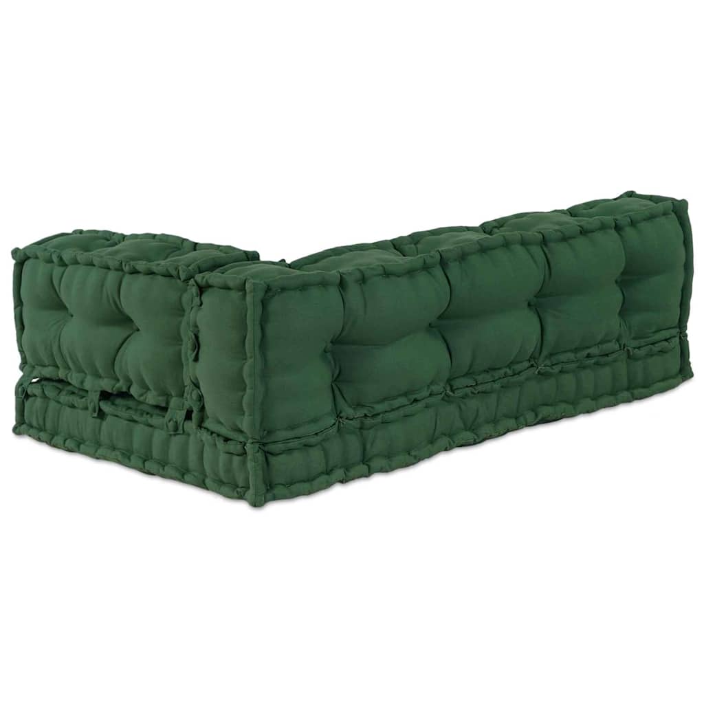 vidaXL Poduszka do sofy paletowej 3 pcs zielony 120 x 80 x 38 cm