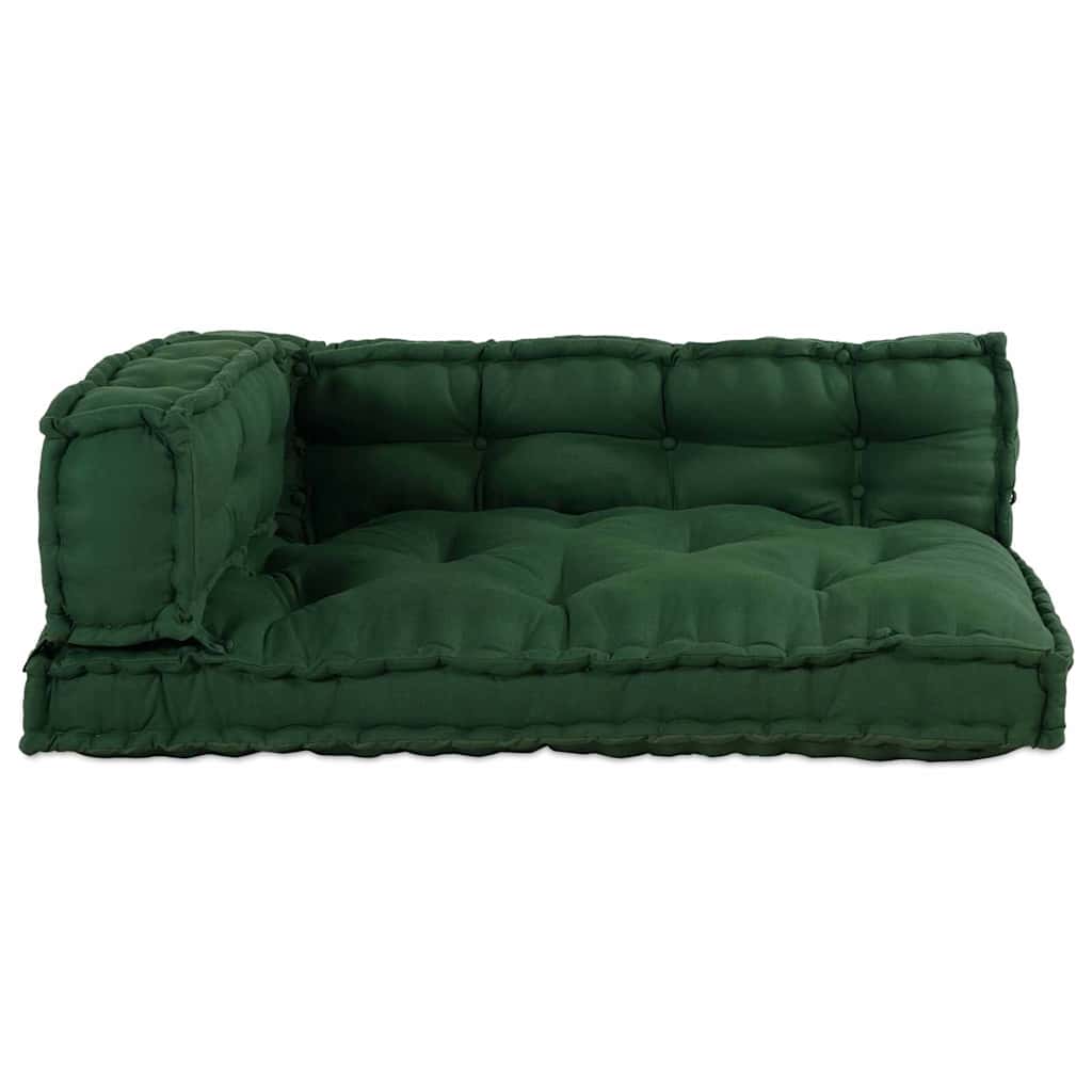 vidaXL Poduszka do sofy paletowej 3 pcs zielony 120 x 80 x 38 cm