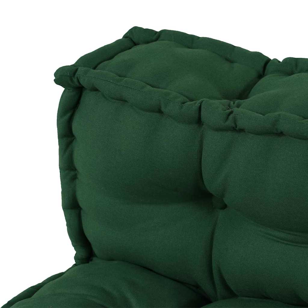 vidaXL Poduszka do sofy paletowej 2 pcs zielony 120 x 80 x 38 cm