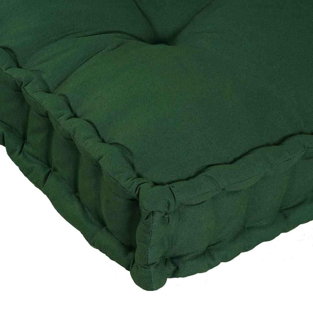vidaXL Poduszka do sofy paletowej 2 pcs zielony 120 x 80 x 38 cm