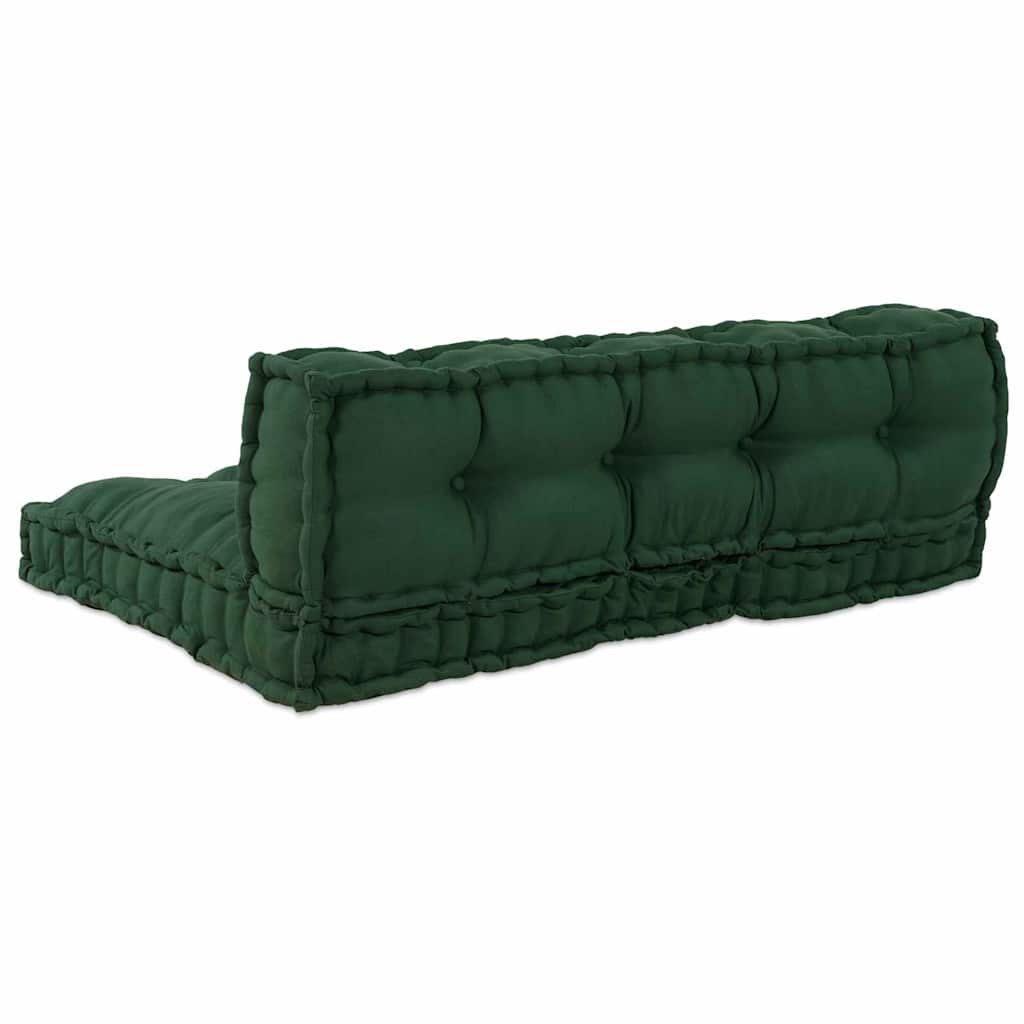 vidaXL Poduszka do sofy paletowej 2 pcs zielony 120 x 80 x 38 cm