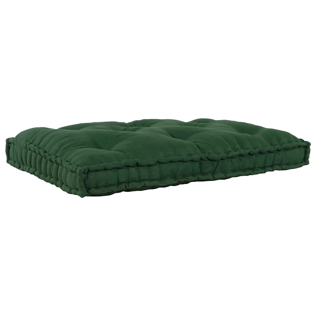 vidaXL Poduszka do sofy paletowej zielony 120 x 80 x 12 cm tkanina