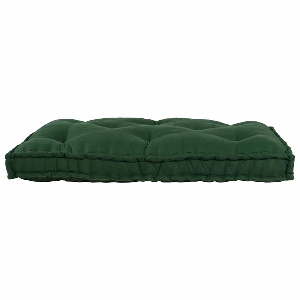 vidaXL Poduszka do sofy paletowej zielony 120 x 80 x 12 cm tkanina