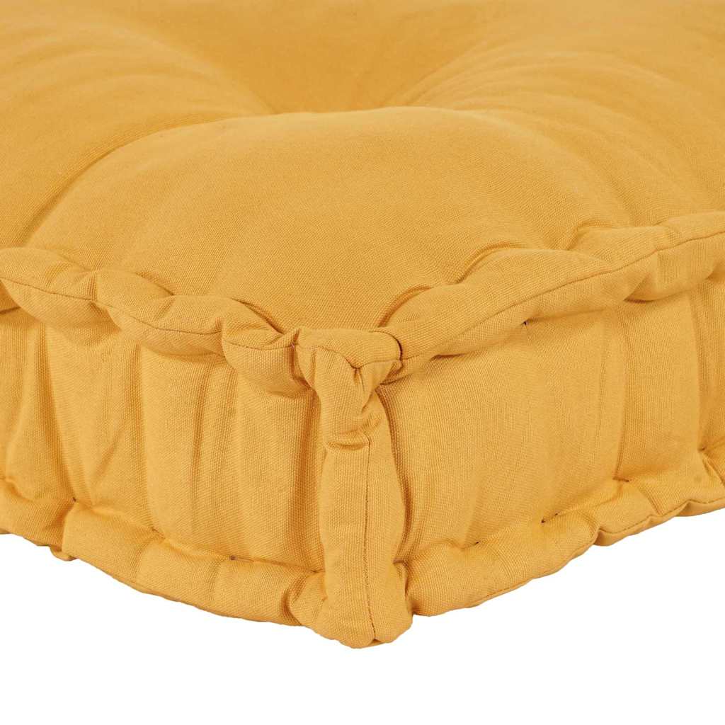 vidaXL Poduszka do sofy paletowej żółty 120 x 80 x 12 cm tkanina