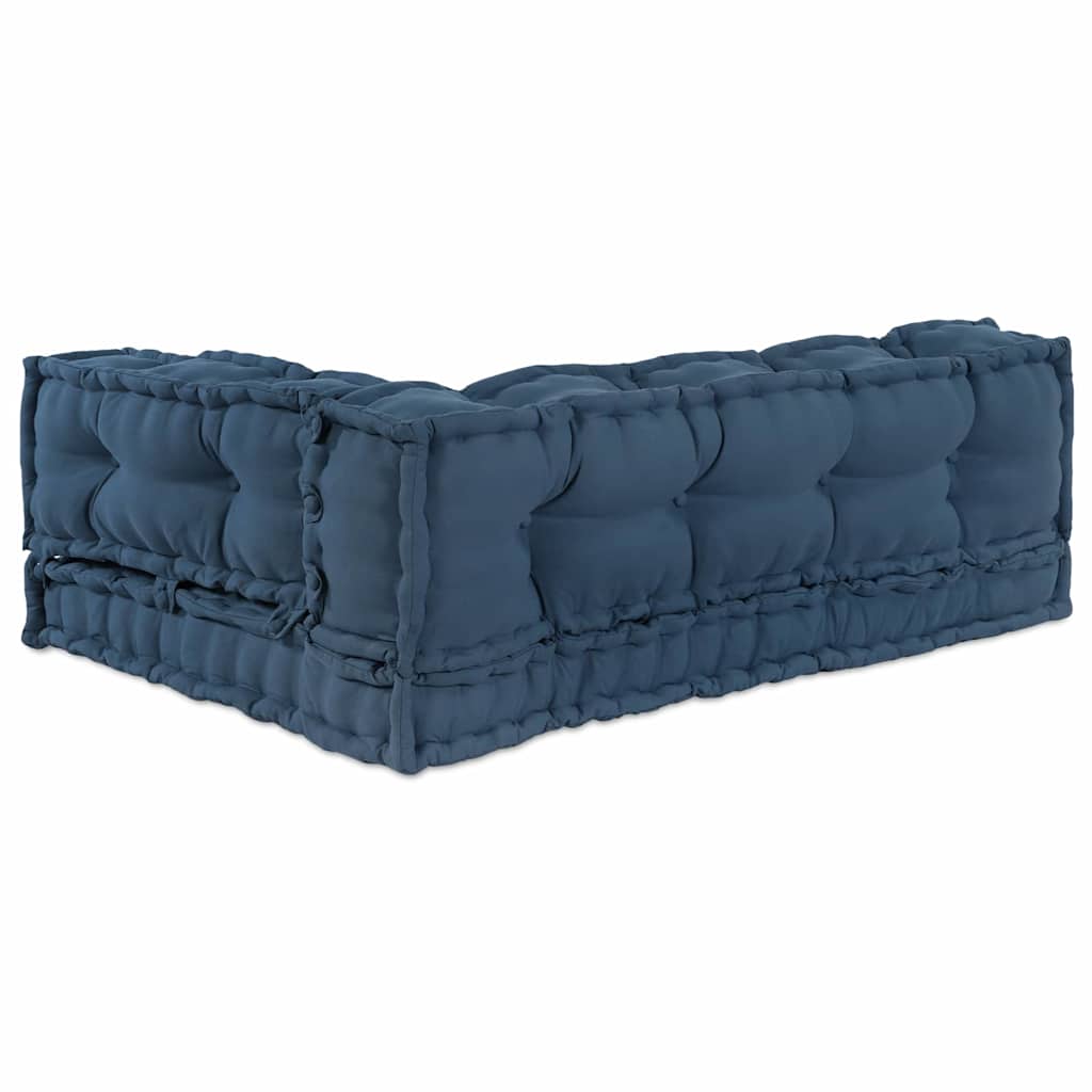 vidaXL Poduszka do sofy paletowej 3 pcs Indygo 120 x 80 x 38 cm