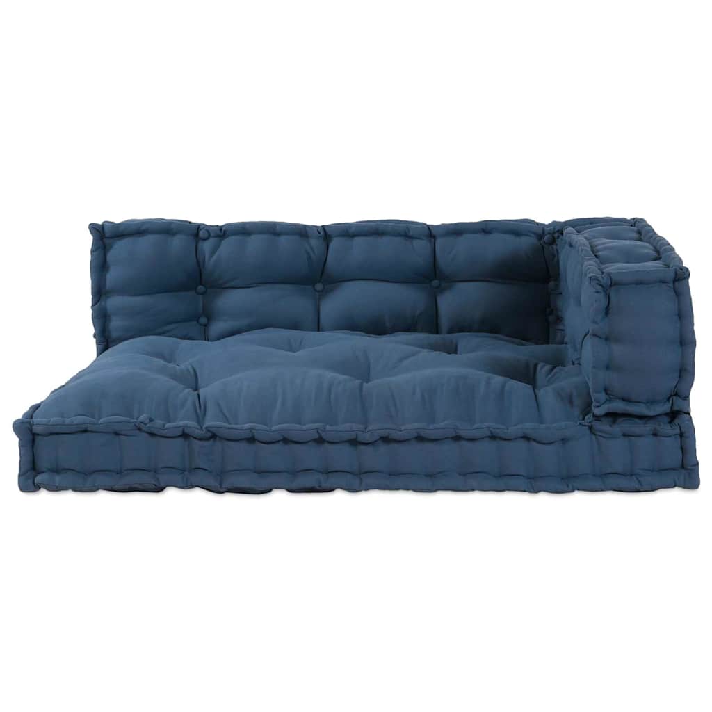 vidaXL Poduszka do sofy paletowej 3 pcs Indygo 120 x 80 x 38 cm