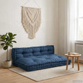 vidaXL Poduszka do sofy paletowej 2 pcs Indygo 120 x 80 x 38 cm