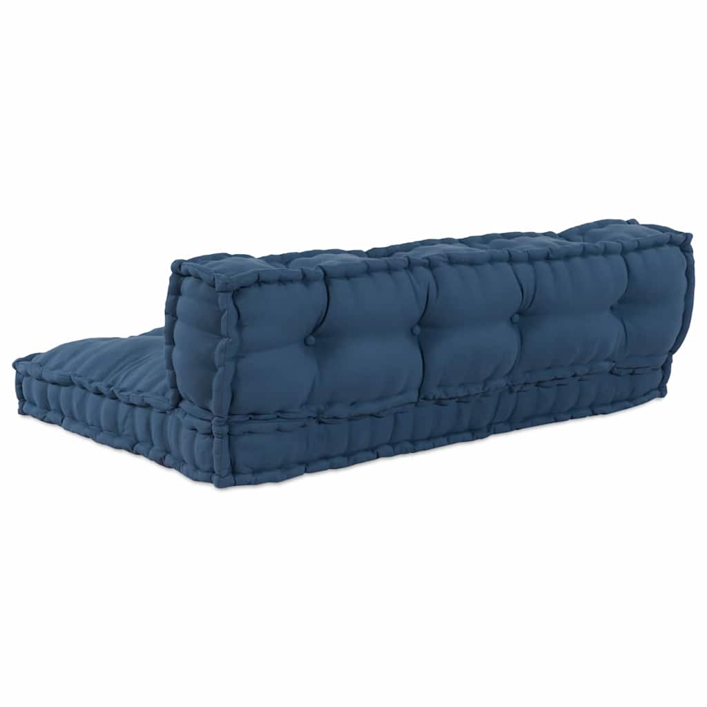 vidaXL Poduszka do sofy paletowej 2 pcs Indygo 120 x 80 x 38 cm