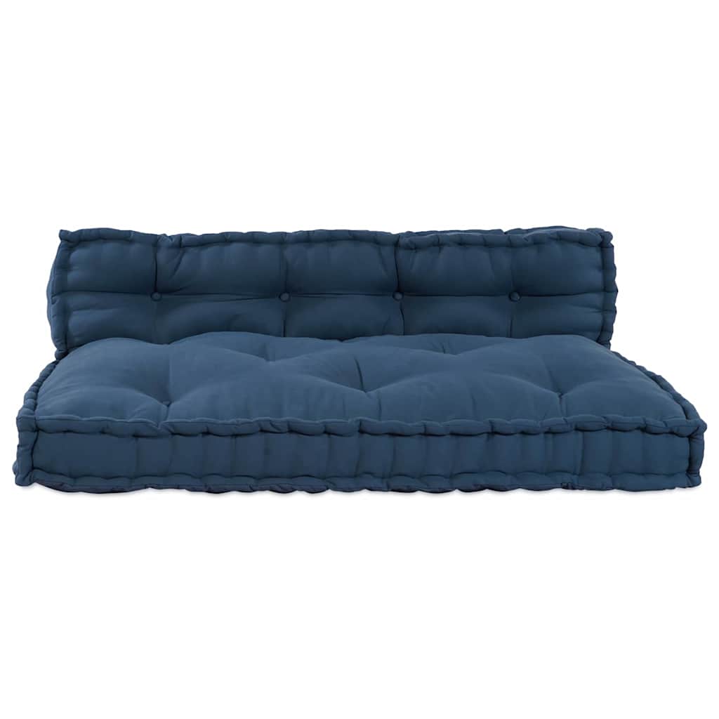 vidaXL Poduszka do sofy paletowej 2 pcs Indygo 120 x 80 x 38 cm