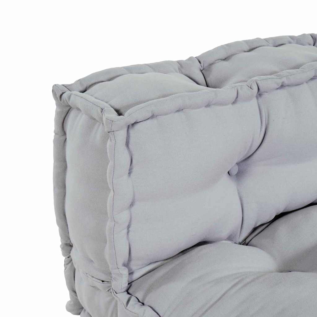 vidaXL Poduszka do sofy paletowej 2 pcs Szary 120 x 80 x 38 cm tkanina