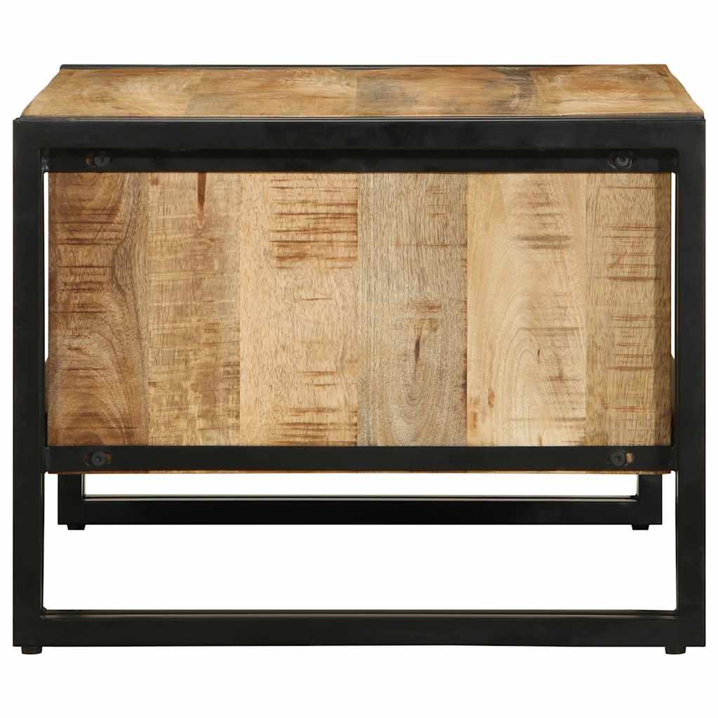 vidaXL Stolik kawowy 70x50x38 cm lite drewno surowe mango