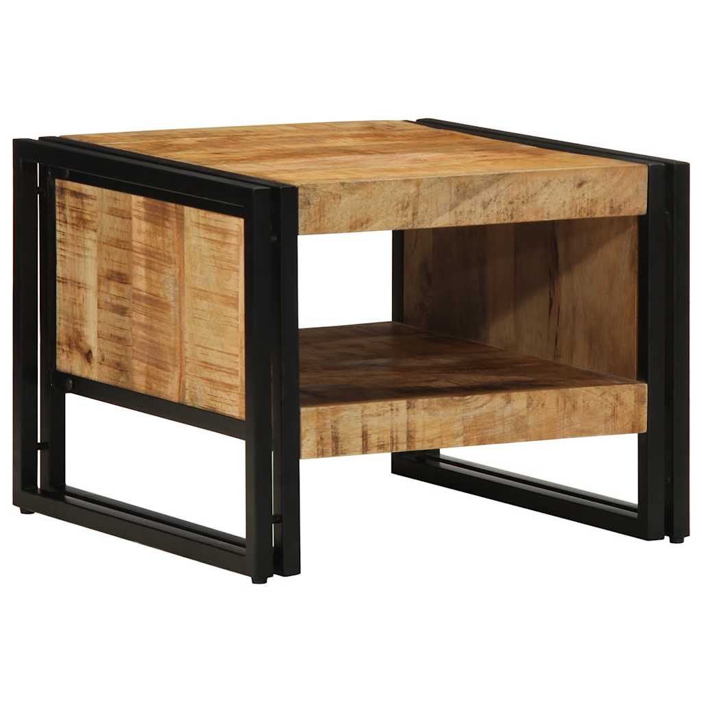 vidaXL Stolik kawowy 50x50x38 cm lite drewno surowe mango
