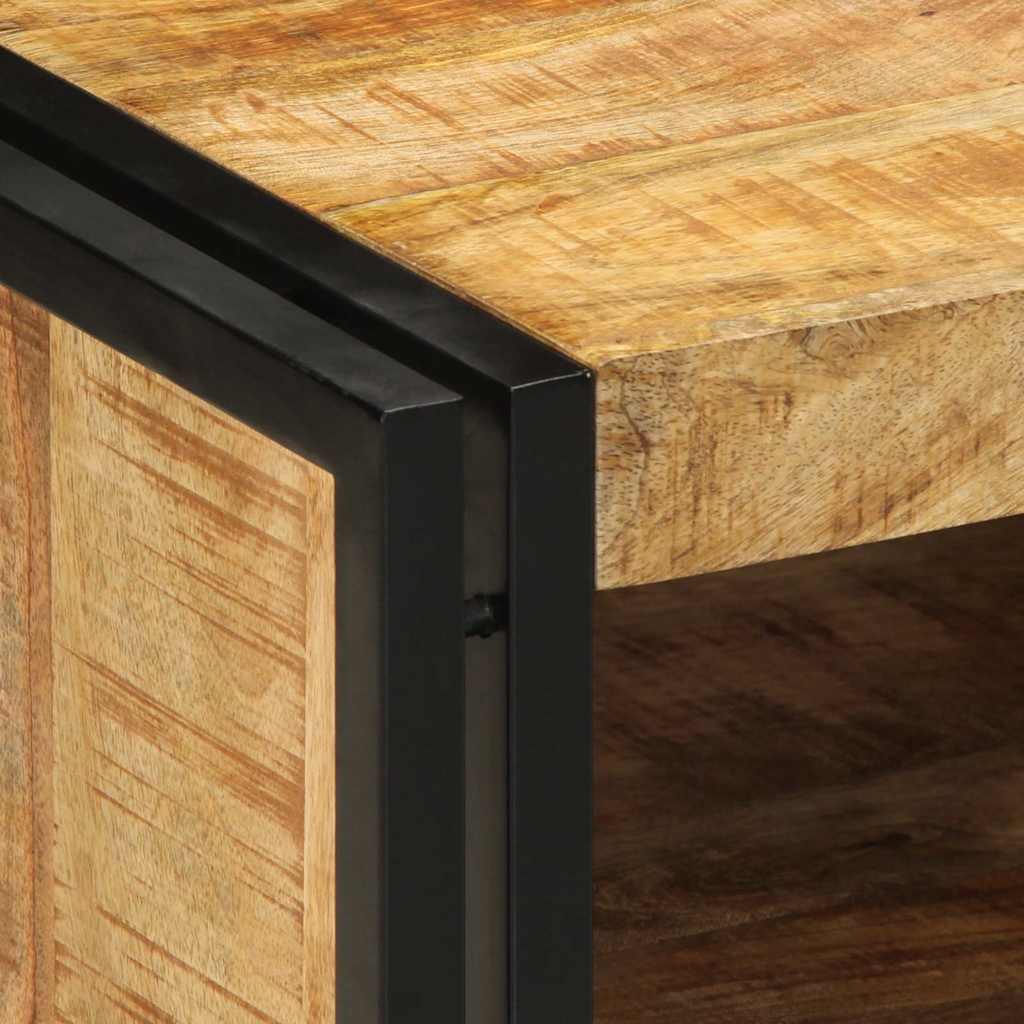vidaXL Stolik kawowy 50x50x38 cm lite drewno surowe mango