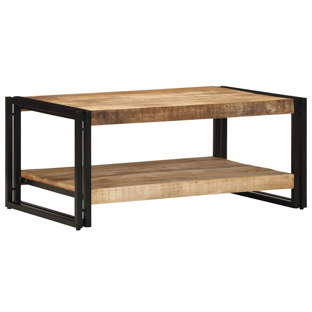 vidaXL Stolik kawowy 90x50x38 cm lite drewno surowe mango