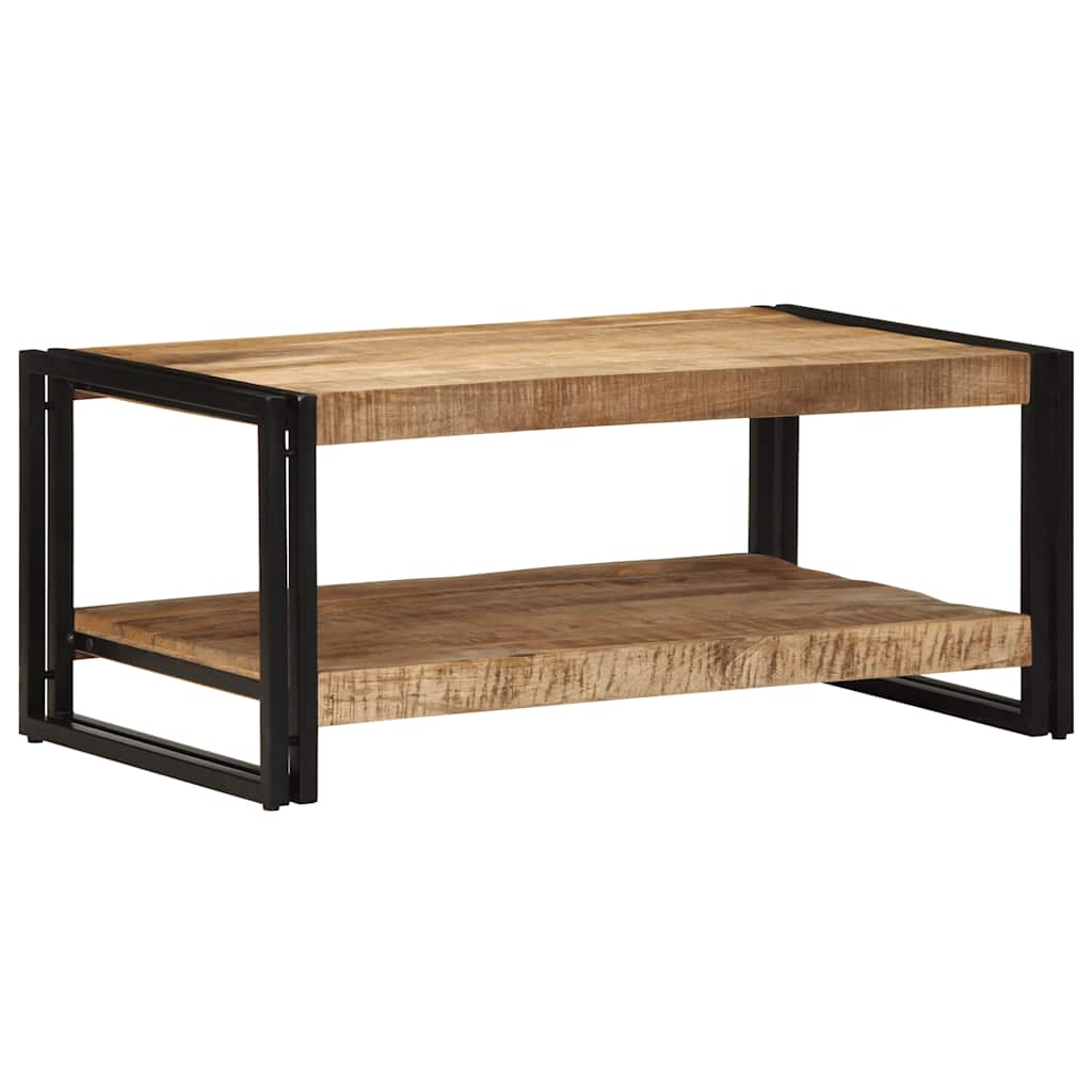 vidaXL Stolik kawowy 90x50x38 cm lite drewno surowe mango