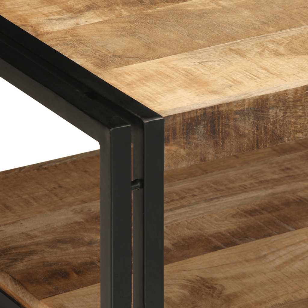 vidaXL Stolik kawowy 90x50x38 cm lite drewno surowe mango