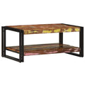 vidaXL Stolik kawowy wielokolorowy 90x50x38 cm lite drewno odzyskane