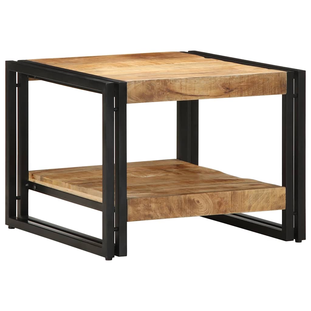 vidaXL Stolik kawowy 50x50x38 cm lite drewno surowe mango