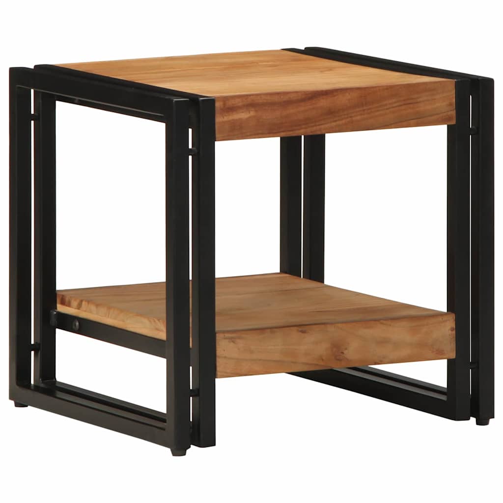 vidaXL Stolik kawowy Brązowy 40 x 40 x 38 cm Lite Drewno Akacji