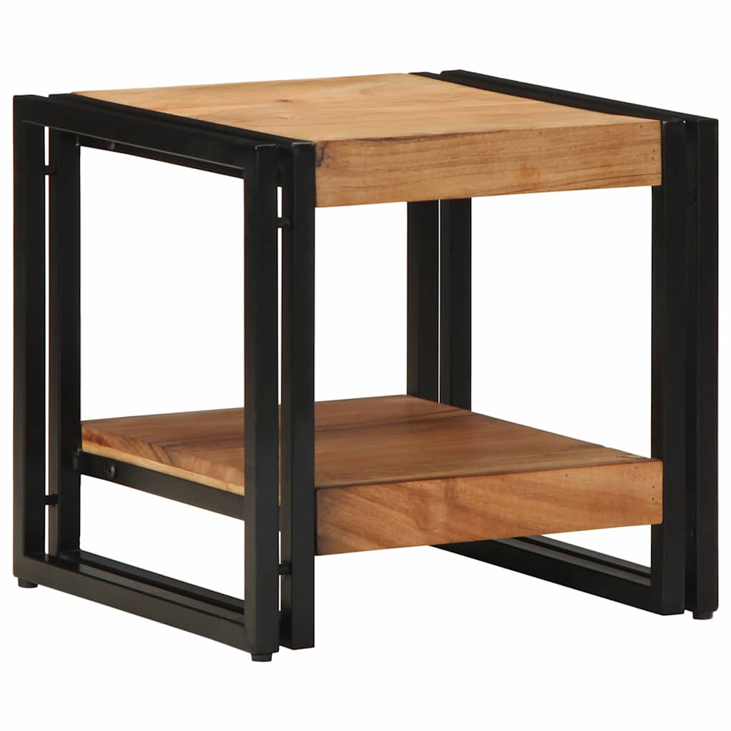 vidaXL Stolik kawowy Brązowy 40 x 40 x 38 cm Lite Drewno Akacji
