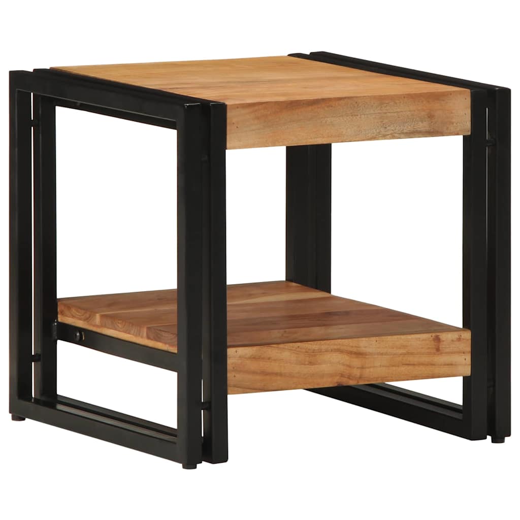 vidaXL Stolik kawowy Brązowy 40 x 40 x 38 cm Lite Drewno Akacji