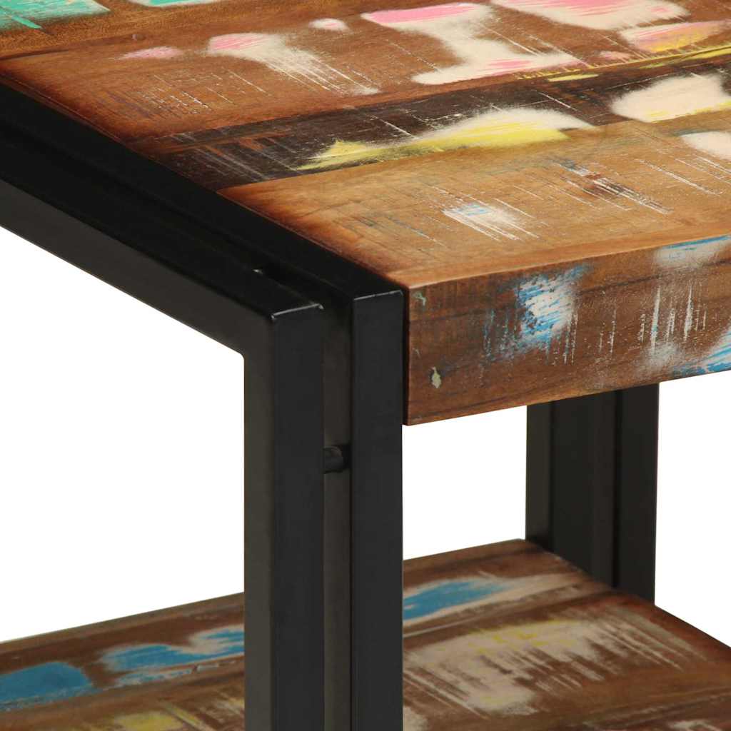vidaXL Stolik kawowy 40 x 40 x 38 cm Lite Drewno Recyklingowe