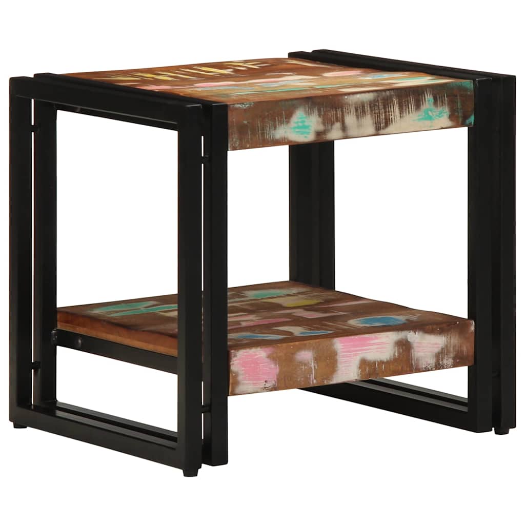 vidaXL Stolik kawowy 40 x 40 x 38 cm Lite Drewno Recyklingowe