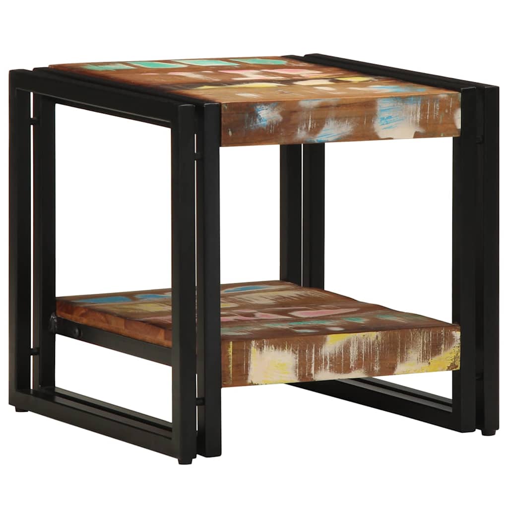 vidaXL Stolik kawowy 40 x 40 x 38 cm Lite Drewno Recyklingowe