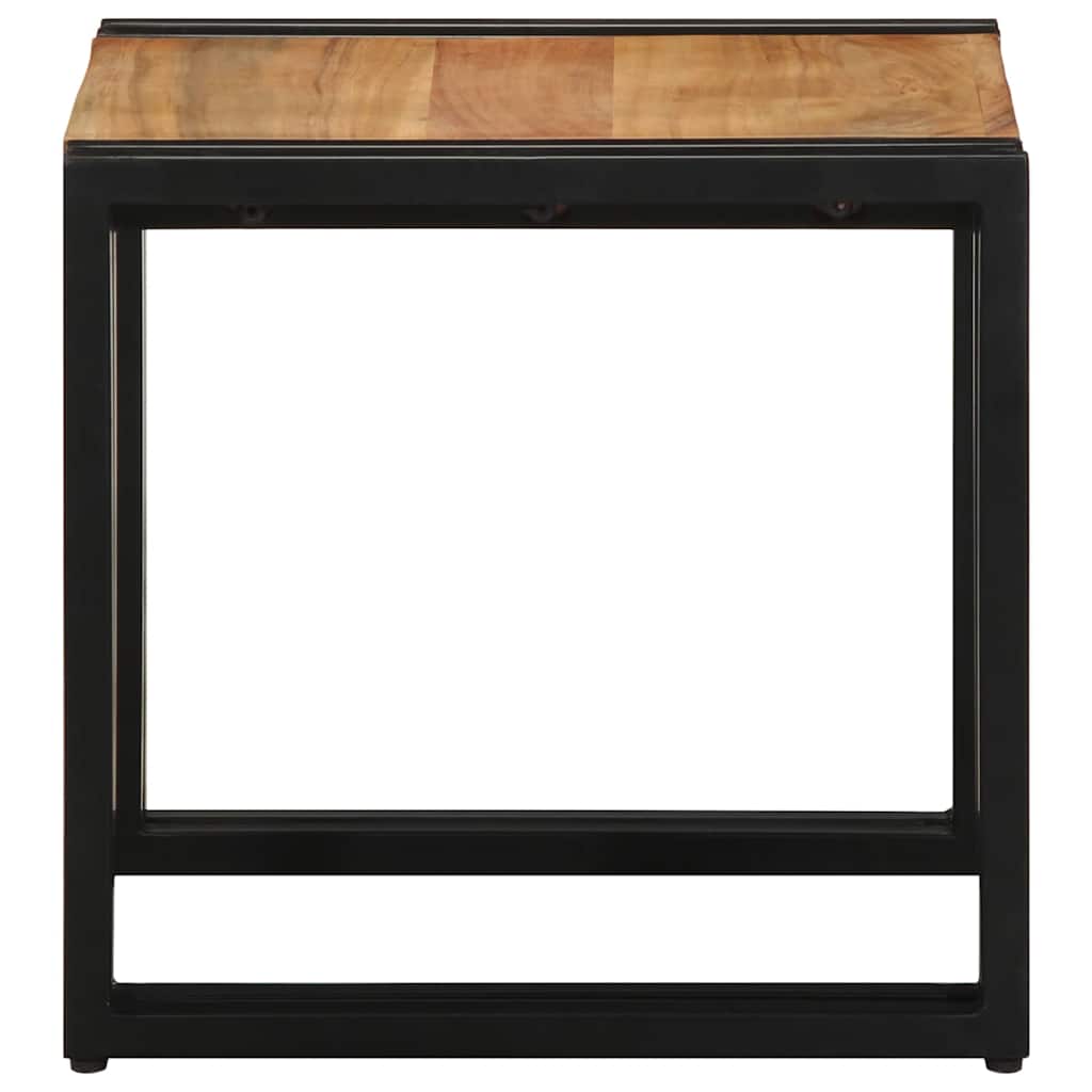 vidaXL Stolik kawowy Brązowy 40 x 40 x 38 cm Lite Drewno Akacji