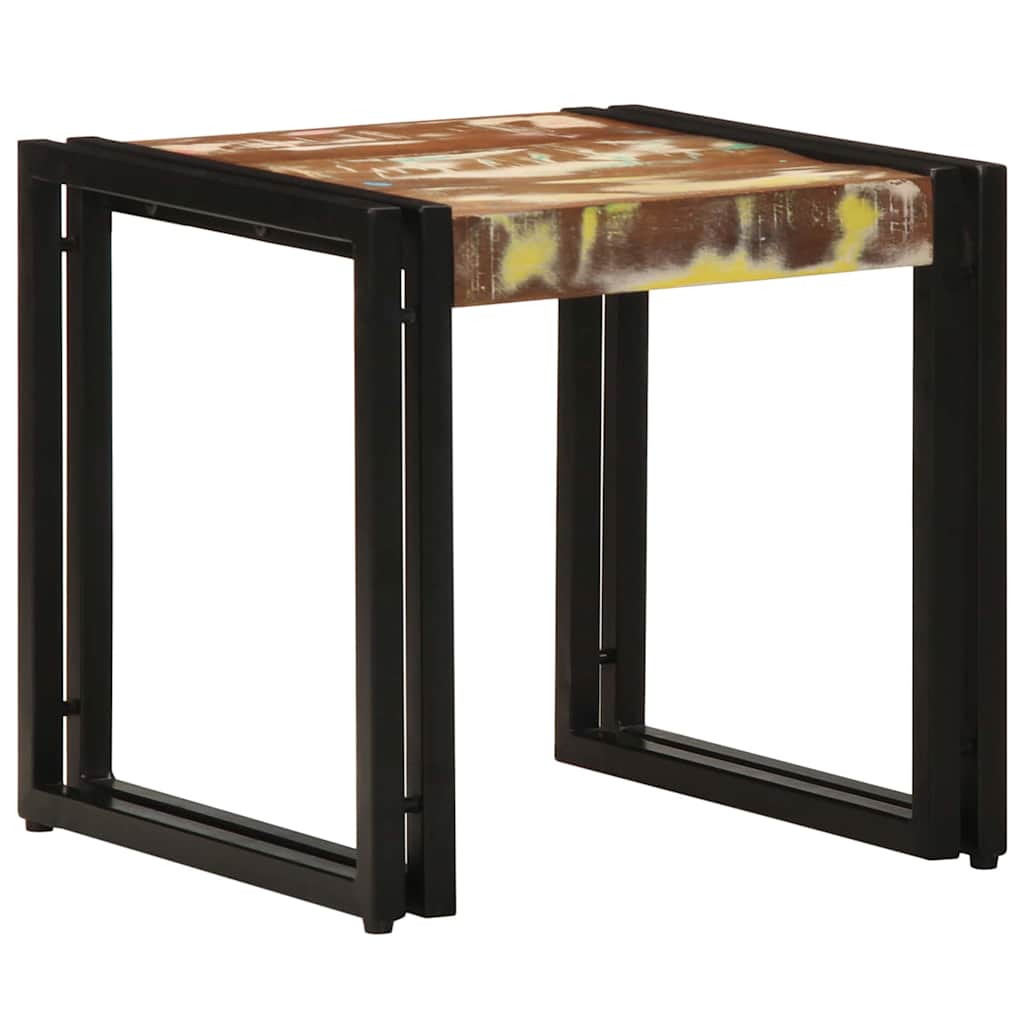 vidaXL Stolik kawowy 40 x 40 x 38 cm Lite Drewno Recyklingowe