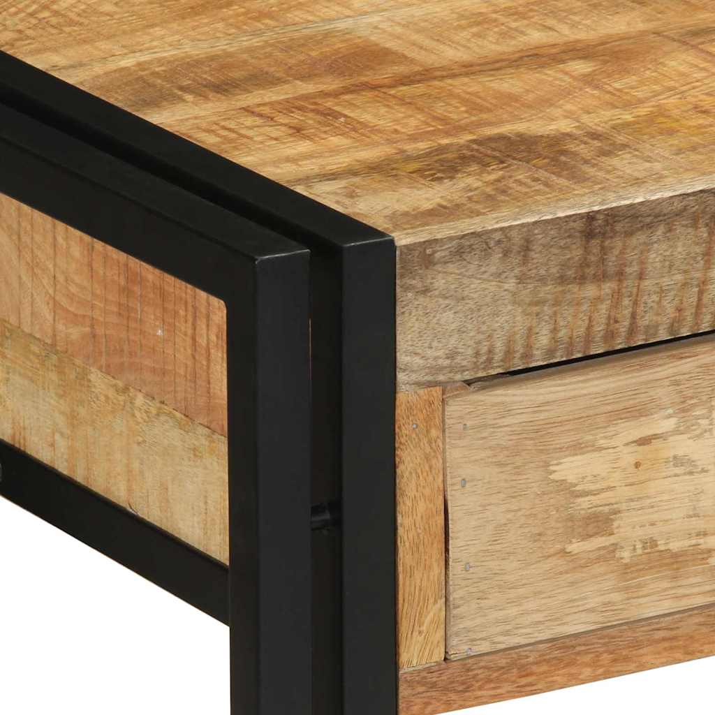 vidaXL Konsola z szufladą Brązowy 120 x 33 x 75 cm Drewno z mango