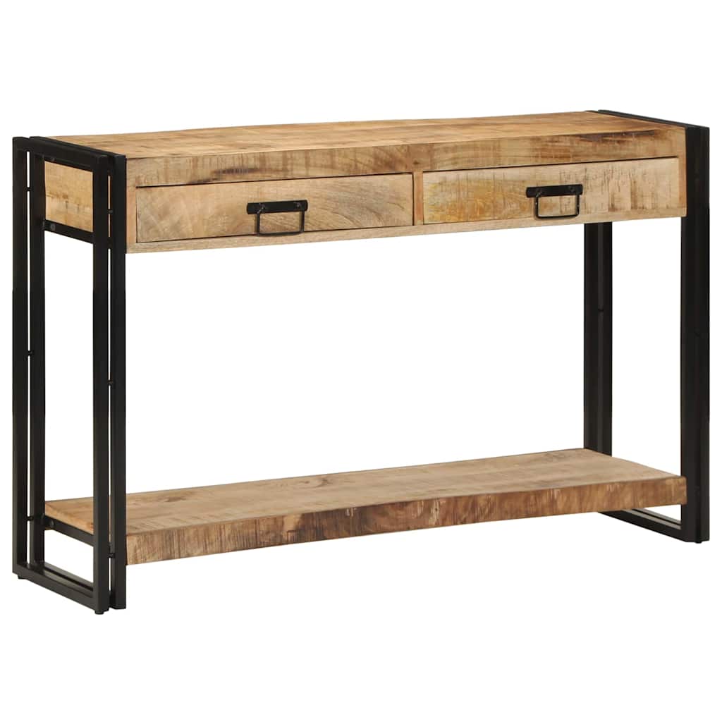 vidaXL Konsola z szufladą Brązowy 120 x 33 x 75 cm Drewno z mango