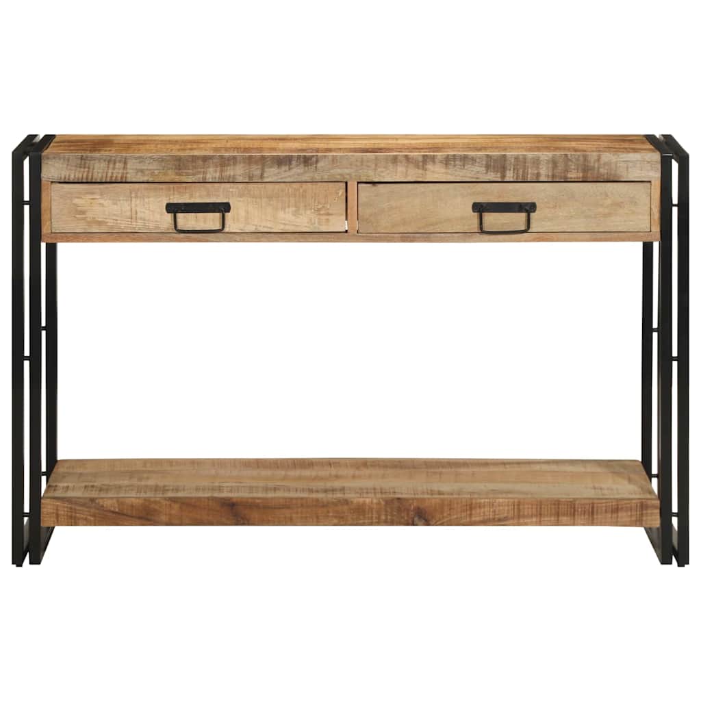 vidaXL Konsola z szufladą Brązowy 120 x 33 x 75 cm Drewno z mango