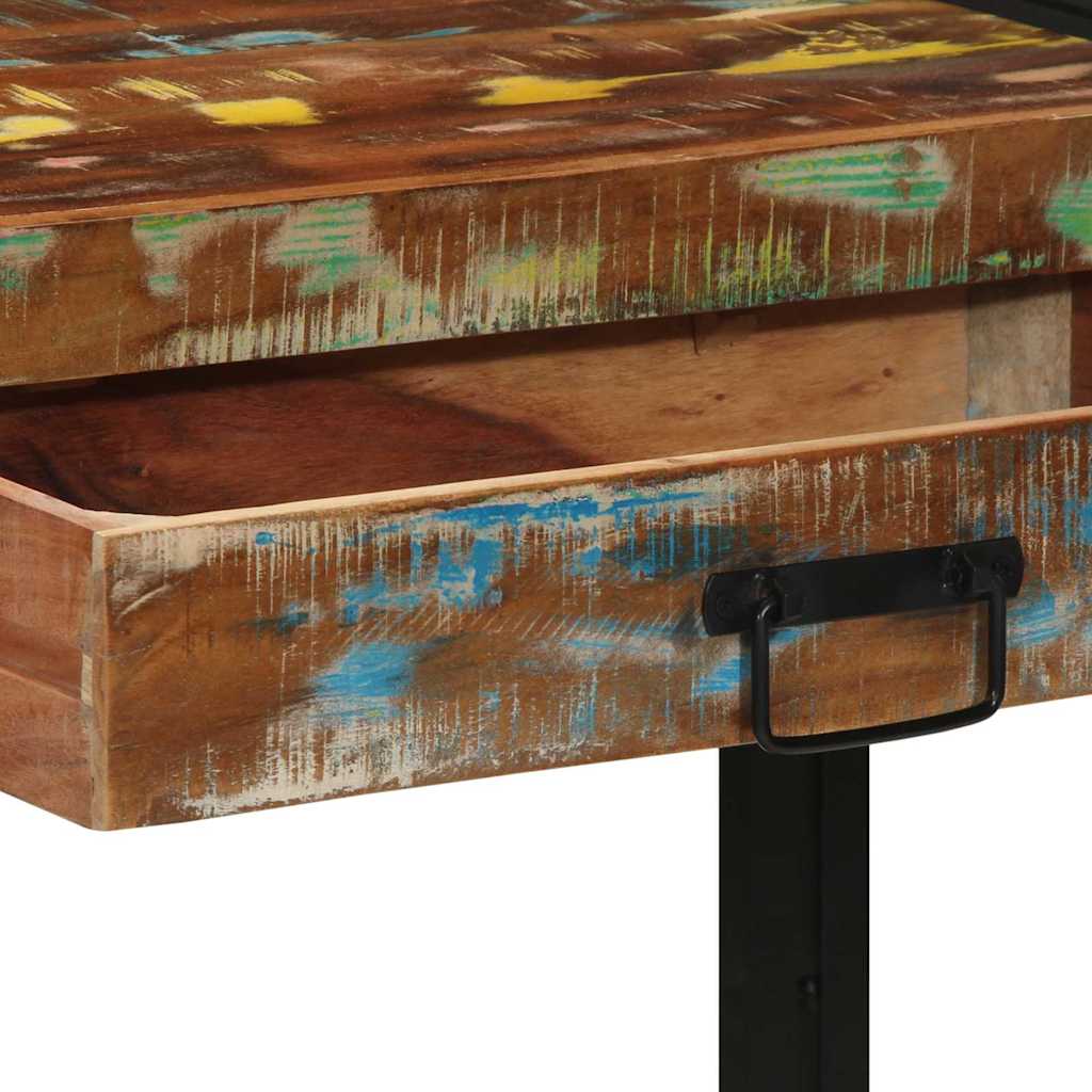 vidaXL Konsola Wielokolorowe 120 x 33 x 75 cm Lite Drewno Recyklingowe