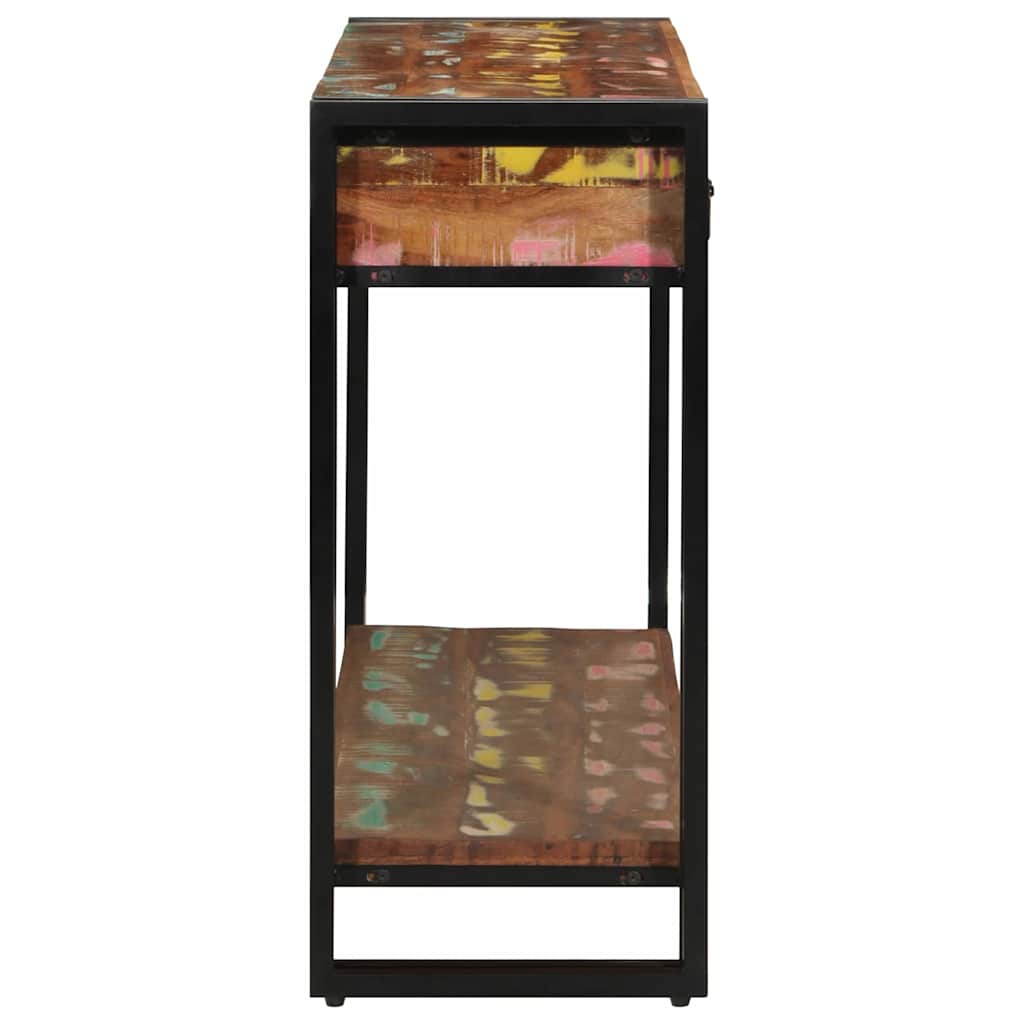 vidaXL Konsola Wielokolorowe 120 x 33 x 75 cm Lite Drewno Recyklingowe