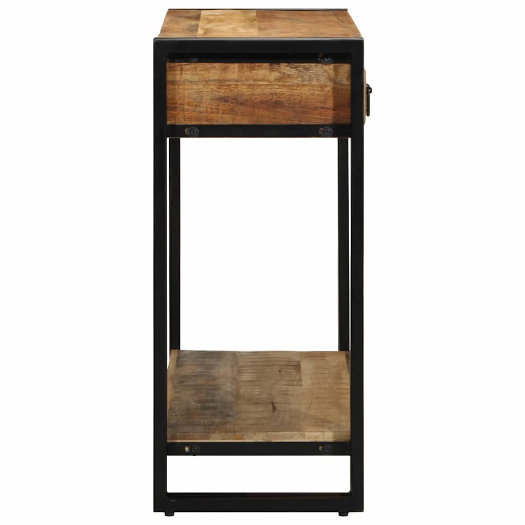 vidaXL Konsola z szufladą Brązowy 90 x 33 x 75 cm Drewno z mango