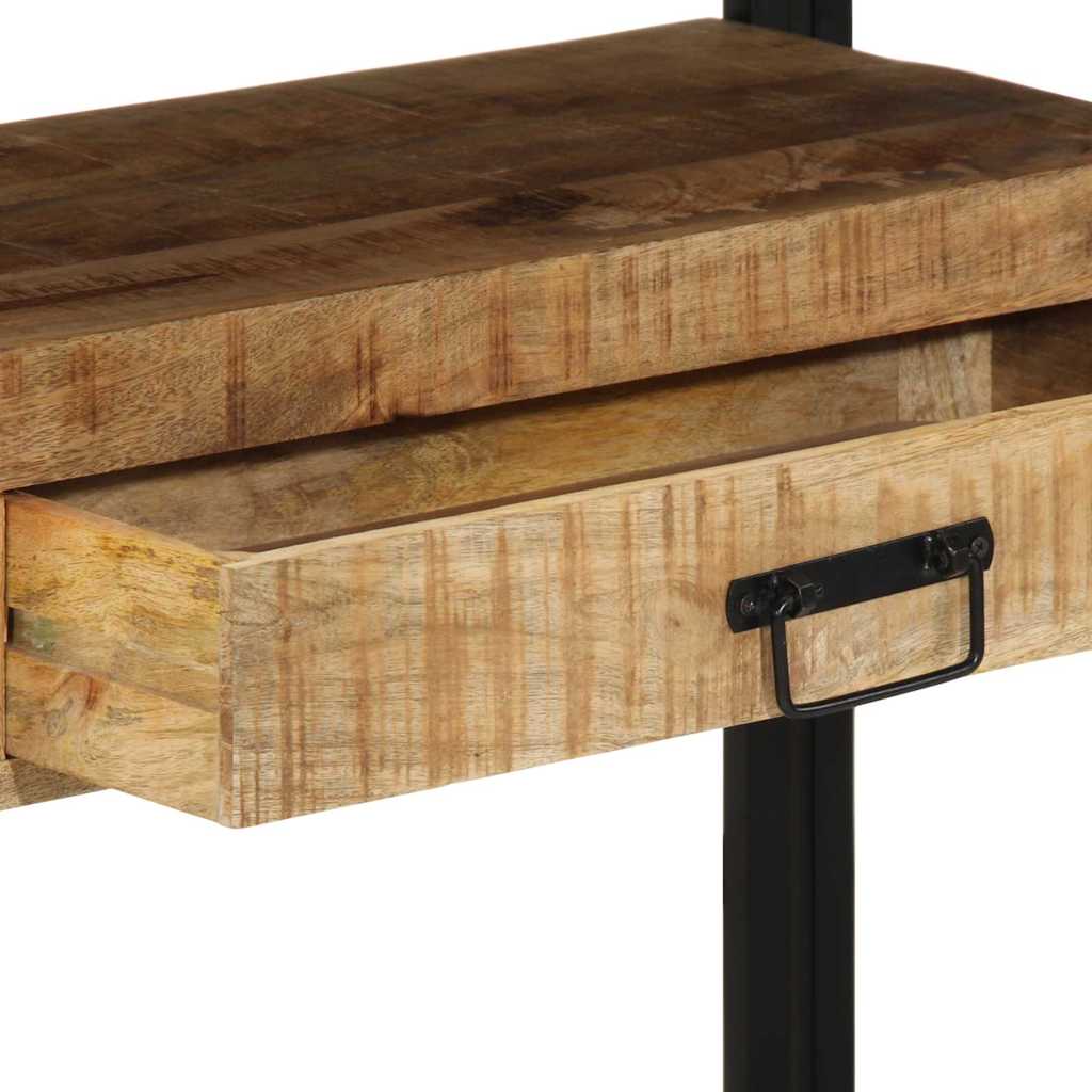 vidaXL Konsola z szufladą Brązowy 120 x 33 x 75 cm Drewno z mango
