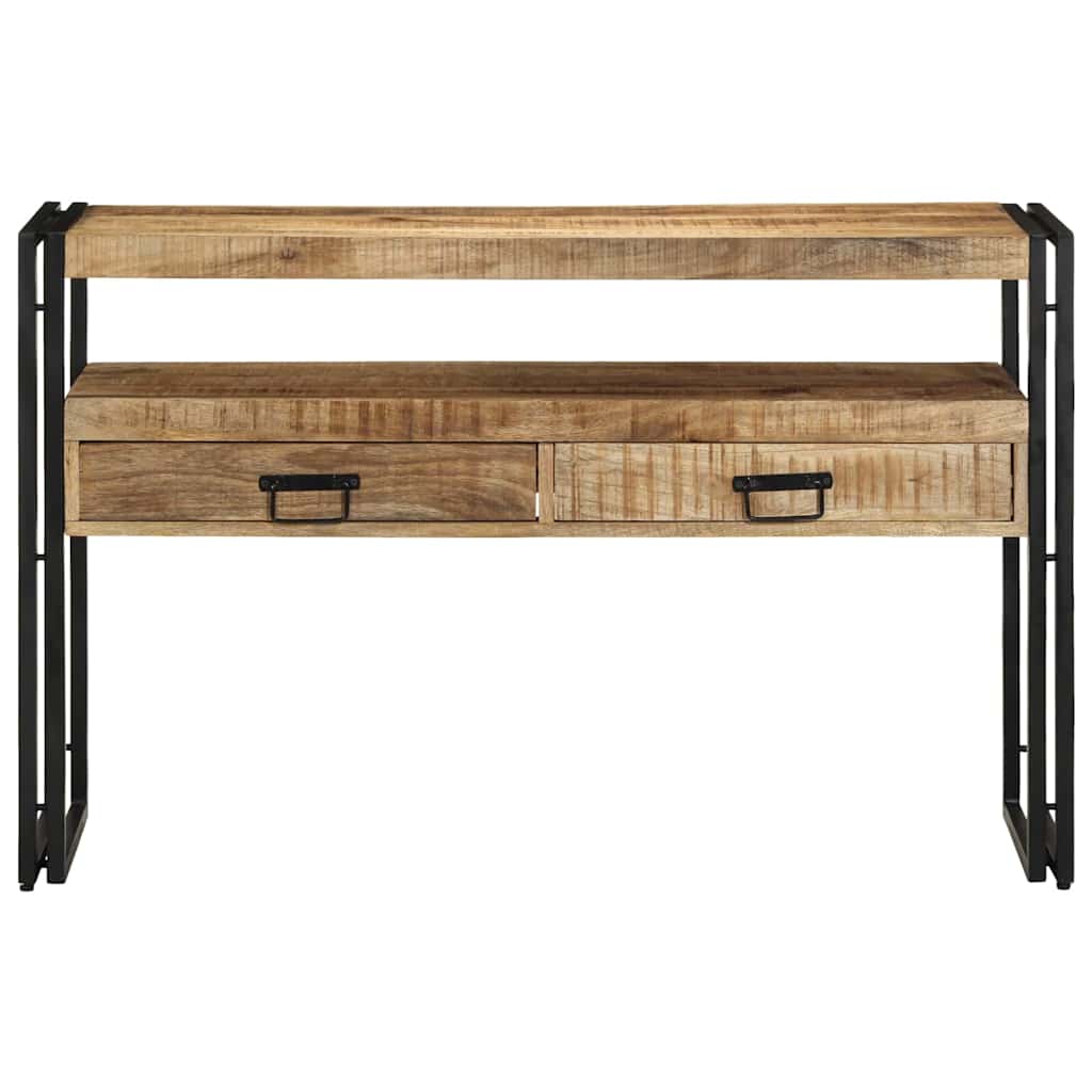 vidaXL Konsola z szufladą Brązowy 120 x 33 x 75 cm Drewno z mango
