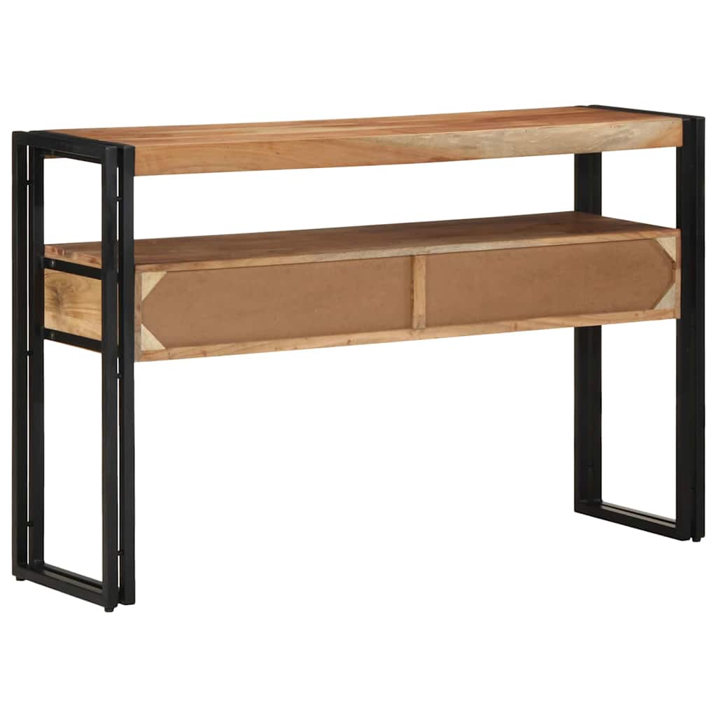 vidaXL Konsola z szufladą Brązowy 120 x 33 x 75 cm Lite Drewno Akacji