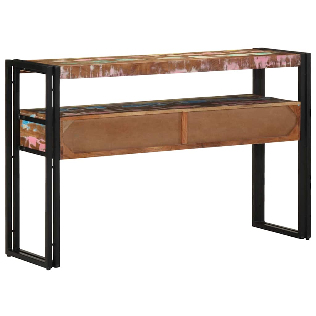 vidaXL Konsola Wielokolorowe 120 x 33 x 75 cm Lite Drewno Recyklingowe