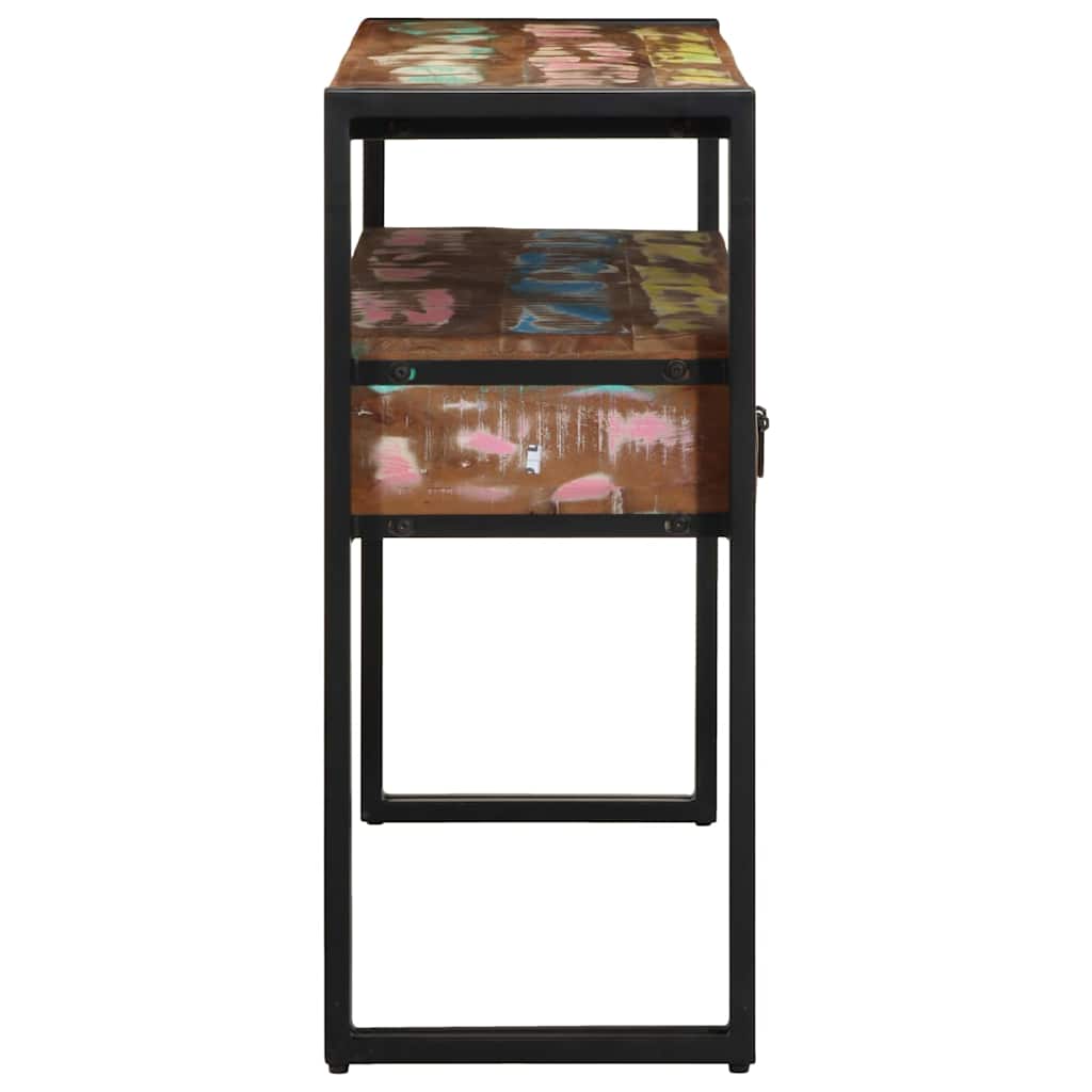 vidaXL Konsola Wielokolorowe 120 x 33 x 75 cm Lite Drewno Recyklingowe